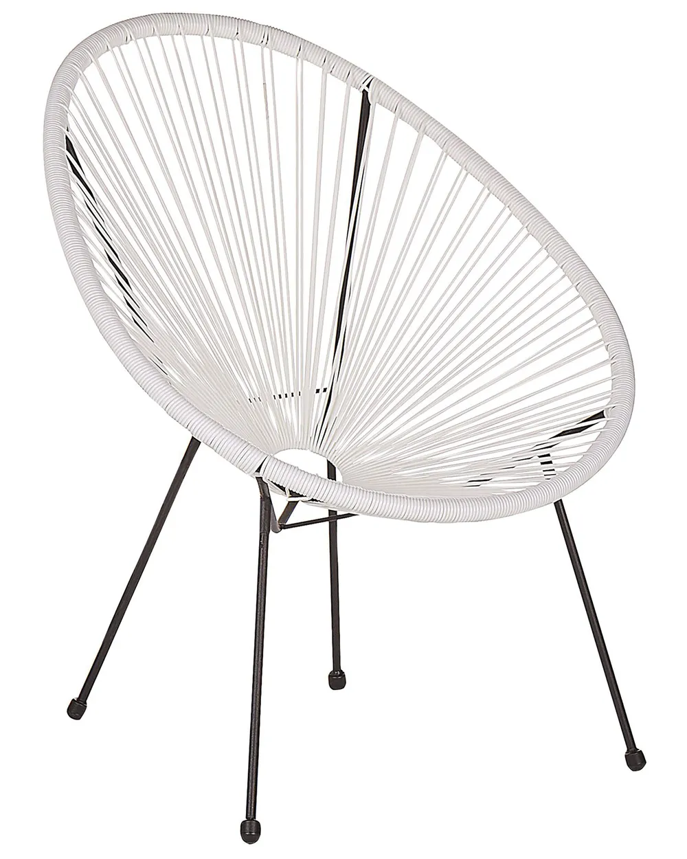 Garden Chair ACAPULCO II PE Rattan White