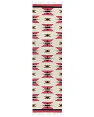Dywan GARNI Kolorowy 80 x 300 cm Kilim Bawełna_870132