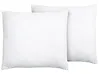 Set of 2 Bed Pillows ERRIGAL Low 80 x 80 cm Microfibre White
