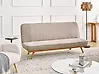 Sofá cama 2 plazas KALFAFEL Tela Marrón claro
