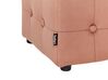 Pouf Samtstoff Pfirsich Rosa 36 x 36 cm WISCONSIN_926913