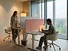 Desk Screen SPLIT 120 x 50 cm Peach Pink