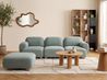 Sofa modułowa dla 3 osób AMLI z otomaną Jasnozielony