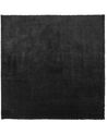 Fekete hosszú szálú szőnyeg 200 x 200 cm EVREN_758545