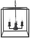 Metal 4 Light Pendant Lamp Black WANCHET_818189