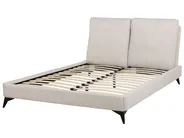 Bed Chenille MELLE 160 x 200 cm (EU King Size) Light Beige_762672