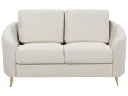 Living Room Set 6 Seater TROSA Fabric Light Beige_910966