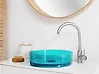 Lavabo sobre encimera TOLOSA ⌀ 36 cm Solid Surface Turquesa