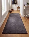 Alfombra GESI Gris oscuro 80 x 150 cm Viscosa