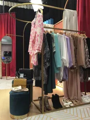 Zestaw 2 pufów ze schowkiem MIRAMAR Welur Lazurowy_812840