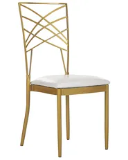 Sæt med 2 spisebordsstole GIRARD Metal Guld_913460