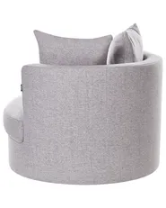 Poltrona girevole DALBY Tessuto Grigio chiaro_906450