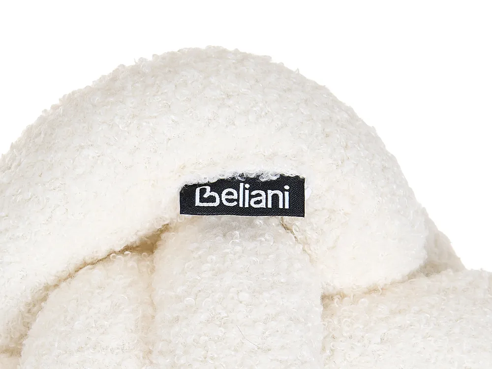 Throw Cushion MALNI 19 x 19 cm Boucle Off-White Solid_1199444