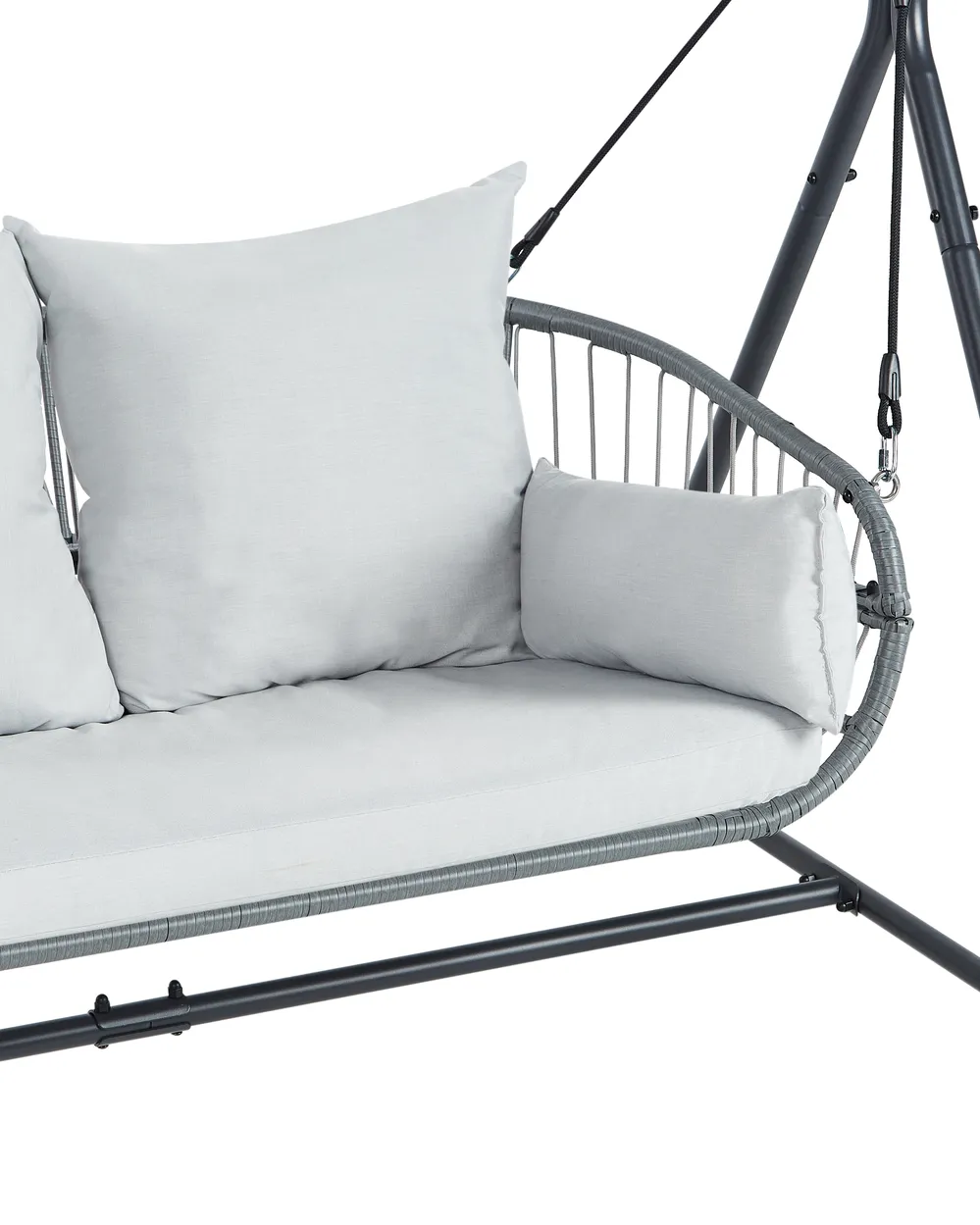 Patio Swing FIASTRA Metal Light Grey_961449
