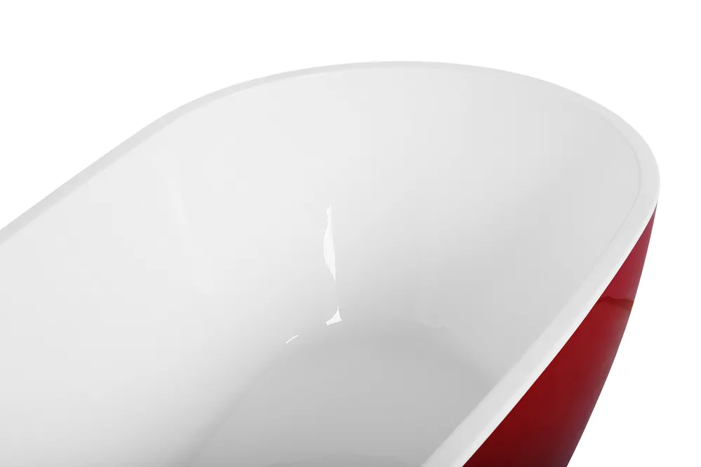 Freestanding Bathtub GUIANA 1730 x 820 mm Red_717548