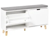 Szafka na buty z siedziskiem MINERAL Biały_942864