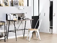 Home Office Desk HASTINGS 100 cm 52 cm Brown/ Black_1177399