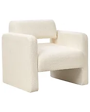 Armchair HALLSBERG Boucle Off-White_1185250