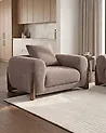 Fauteuil VINLIDEN Bouclé Marron
