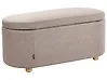 Panca contenitore imbottita HAYWARD Tessuto 98 cm Beige