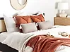 Set of 2 Decorative Cushions HAKONE 45 x 25 cm Taupe Geometric Pattern