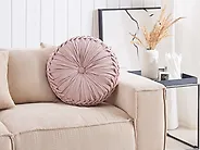 Throw Cushion UDALA 40 x 40 cm Pink Solid_1183081