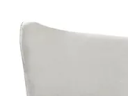 Bett mit Lattenrost Samtstoff CHALEIX 140 x 200 cm Hellgrau_844540
