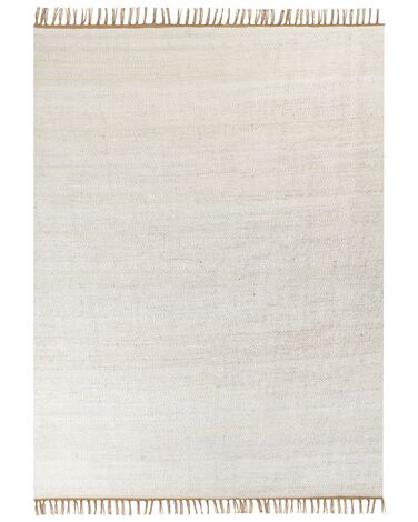 Jutový koberec 160 x 230 cm svetlobéžový LUNIA