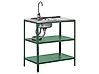 Isla de cocina exterior con fregadero VILAMA Verde