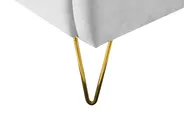 Bed Velvet AMBILLOU 180 x 200 cm (EU Super King) Light Grey_857132