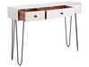 Konzolový stolek z mangového dřeva se 3 zásuvkami bílý MINTO_892086