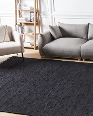 Tappeto SINANKOY Nero 160 x 230 cm Iuta_903977