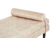Chaise longue velluto beige USSEL_925587