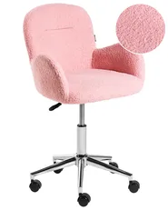 Desk Chair PRIDDY Boucle Pink_1101245