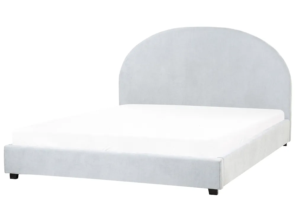 Bed Chenille VAUCLUSE 160 x 200 cm (EU King Size) Light Blue_1184060
