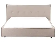 Waterbed Faux Linen LESTRE 160 x 200 cm (EU King Size) Taupe_962712
