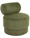 Swivel Armchair KARVIA  Fabric Green