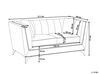 3-Sitzer Sofa Samtstoff grau GAULA_706324