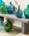 Glass Decorative Vase 31 cm Blue CHAPPATHI_823654