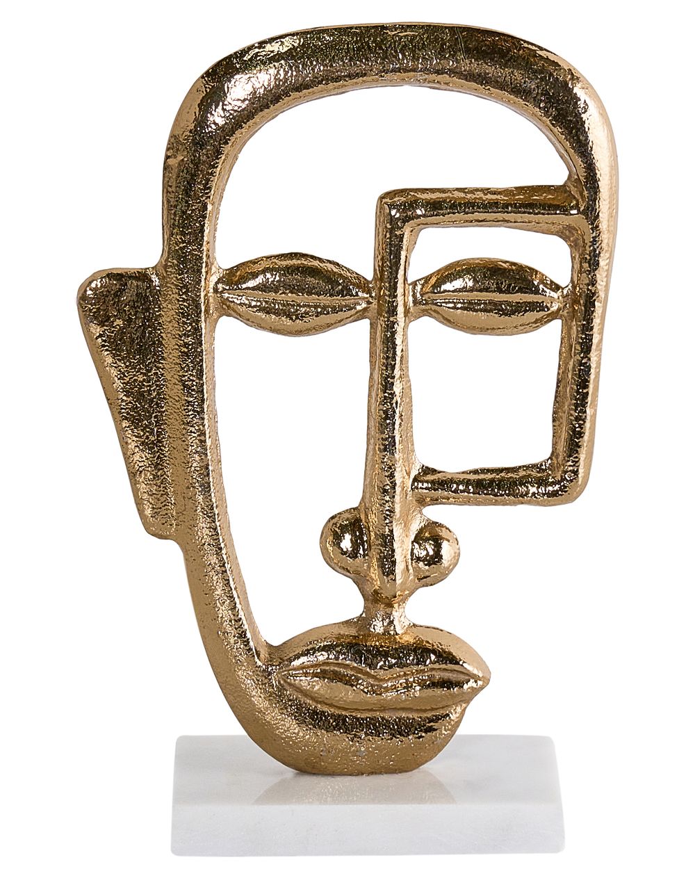 Dekorativ figur Ansigt MOSKO Metal Guld