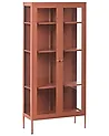 Presklená vitrína HARTY 80 cm Kov Zlatohnedá