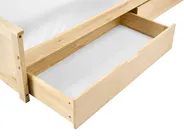 Bed with 2 Drawers DAUPHIN Pine Wood Light Brown 90 x 200 cm (EU Single)_1059765