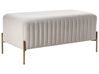 Kárpitozott pad UTAH Bársony Törtfehér