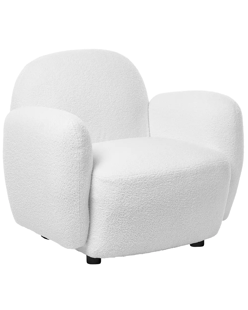 Fotel JULE Boucle Złamana biel_1144881