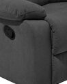Fotel z manualną funkcją relaksu rozkładany szary BERGEN_710014