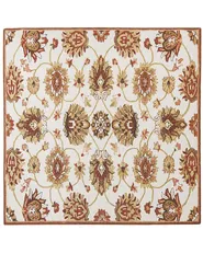 Rug EZINE Beige 200 x 200 cm Wool_830922