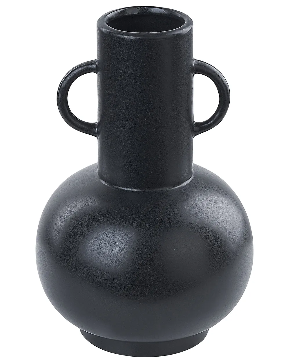 Wazon na kwiaty PEREA 26 cm Ceramika Czarny