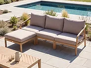 Garden Coffee Table RIVELLO 68 cm 123 cm Acacia Wood Light Brown_1156400