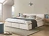 Cama con almacenaje BOUSSE Bouclé Blanco crema 180 x 200 cm