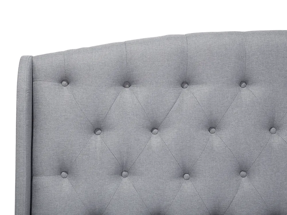 Bed Fabric BORDEAUX 180 x 200 cm (EU Super King) Light Grey_694820
